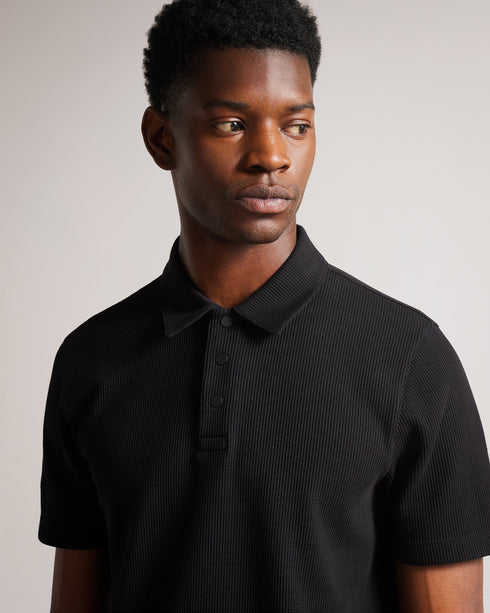 BUTE-Tops-Enjoy Laidback Evenings And Sporting Events In Bute Our Textured Polo Shirt. This Classic Style Can Be Dressed Up Or Down For Whatever You Have In Your Calendar?'minimalist Design Maximum Style.the Fabric Of This Product Contains 98% Organic Cotton. Organic Cotton Has A Proven Lower Environmental Impact Than Conventional Cotton As It Reduces Water Usage Greenhouse Gas Emissions And Eliminates The Use Of Harmful Chemicals In The Farming Process. Ted Baker menswear collection Polo shirt Regular fit